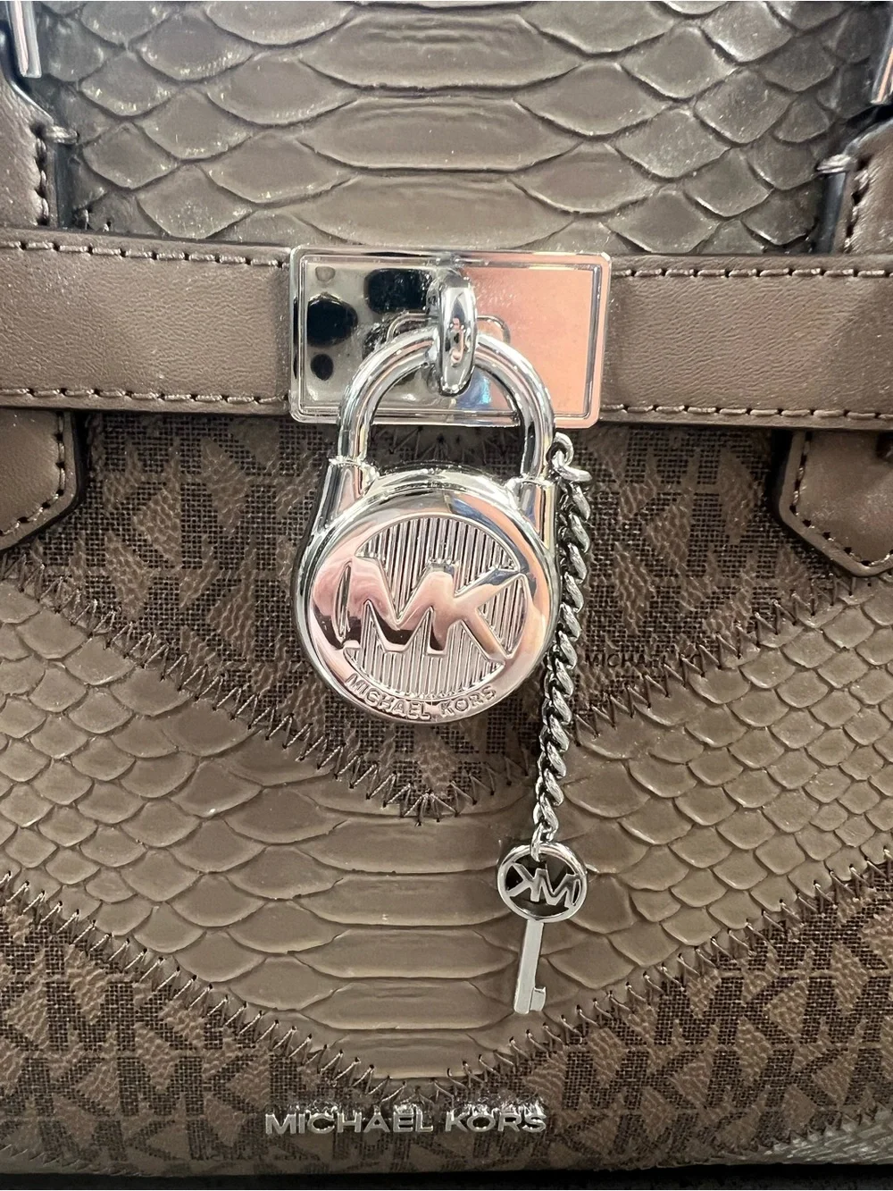 Michael Kors Brown MK Logo Satchel